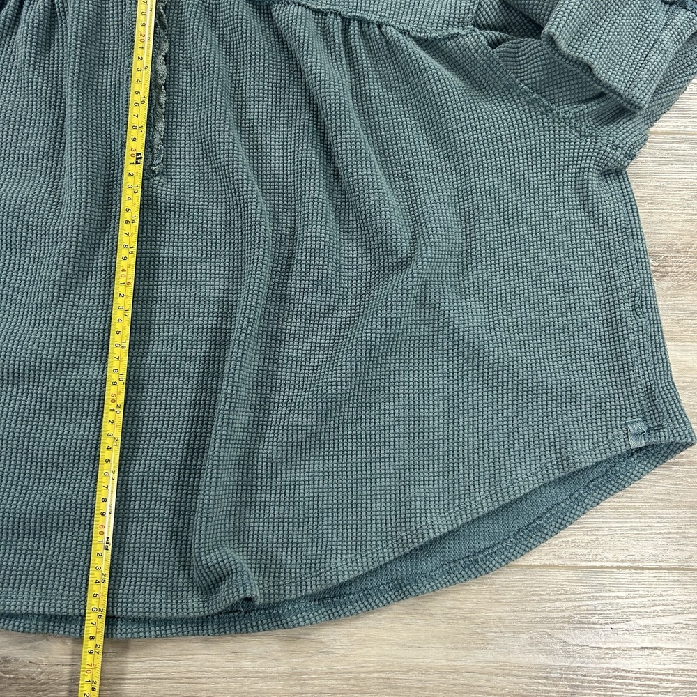We The Free Teal Long Sleeve Waffle-Knit Top - Picture 13 of 14